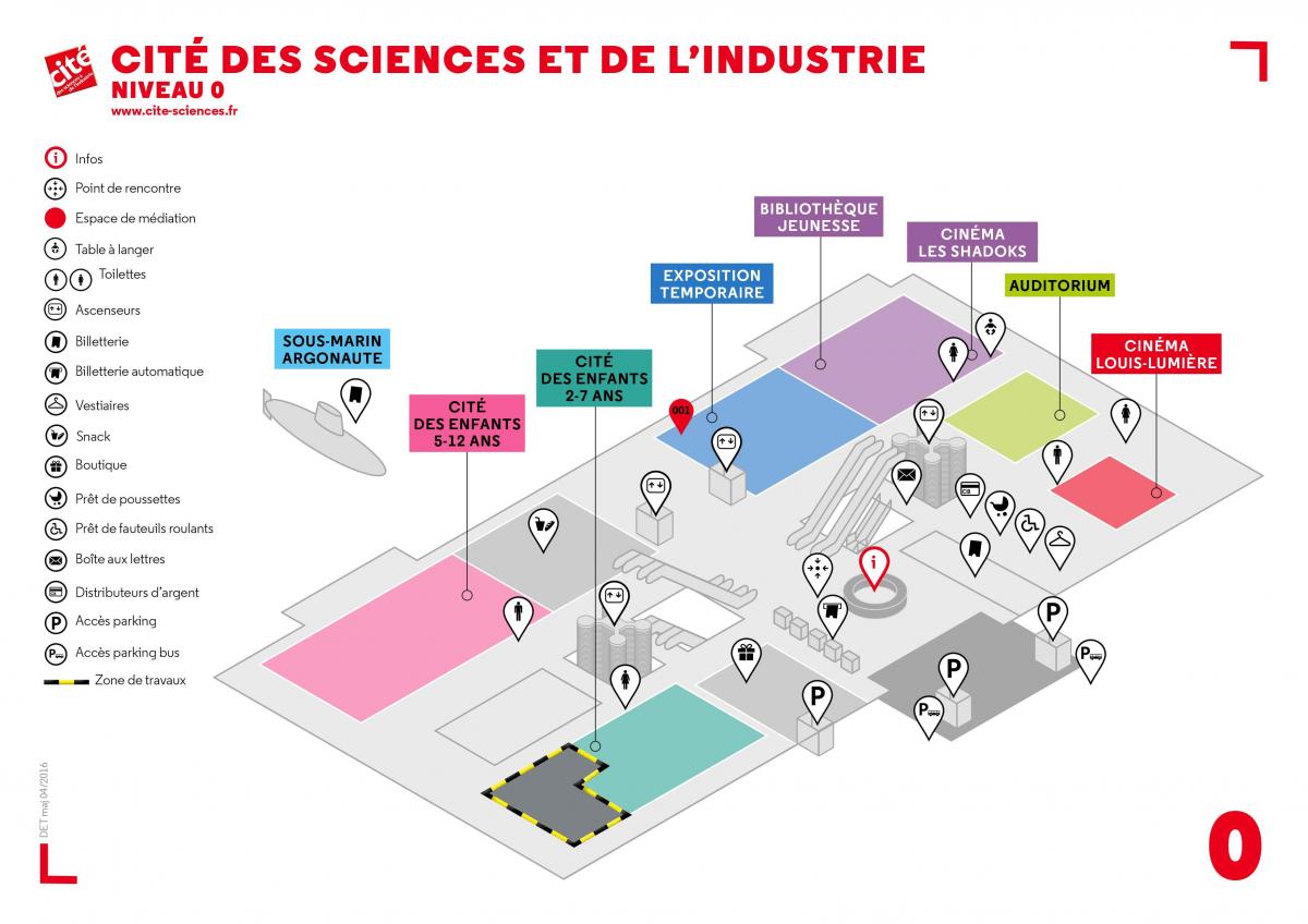 Karte Cité des Sciences et de l ' Industrie