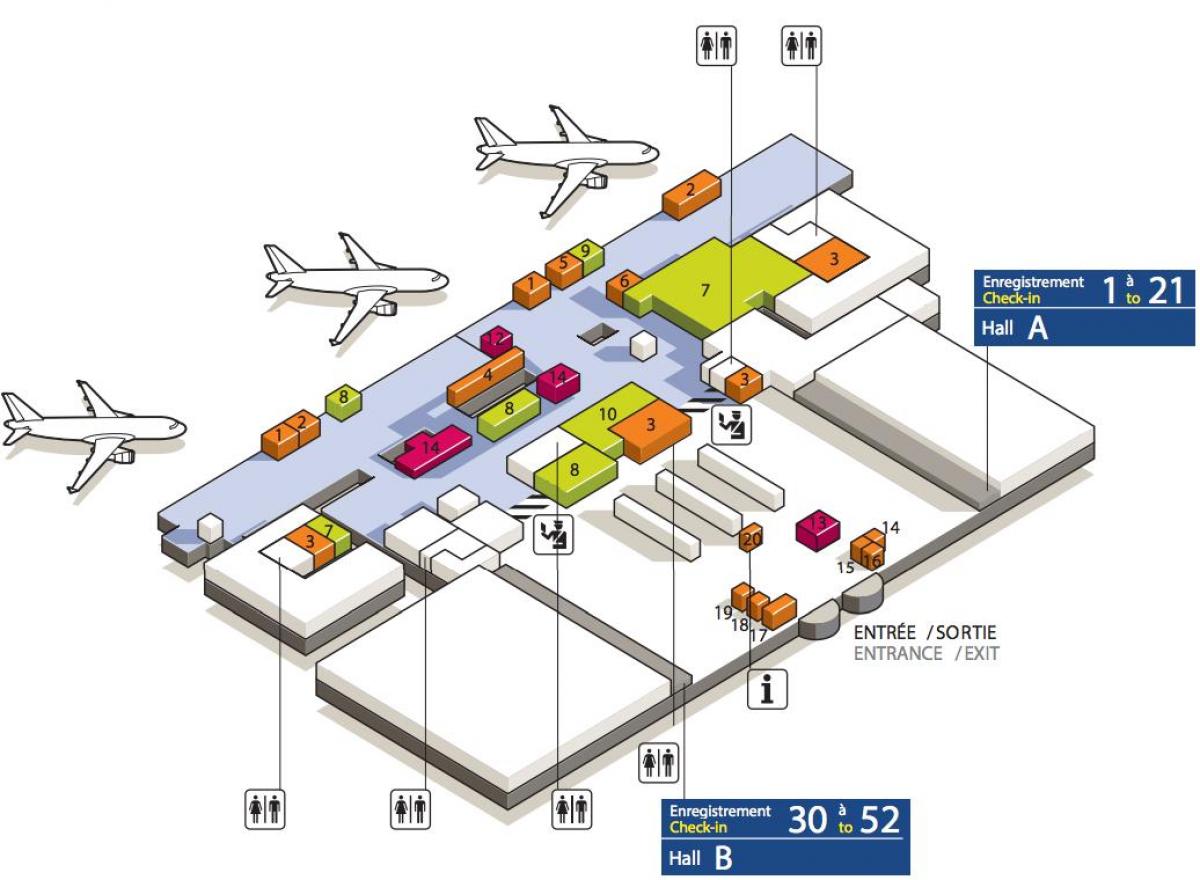 Karte CDG airport terminal 3