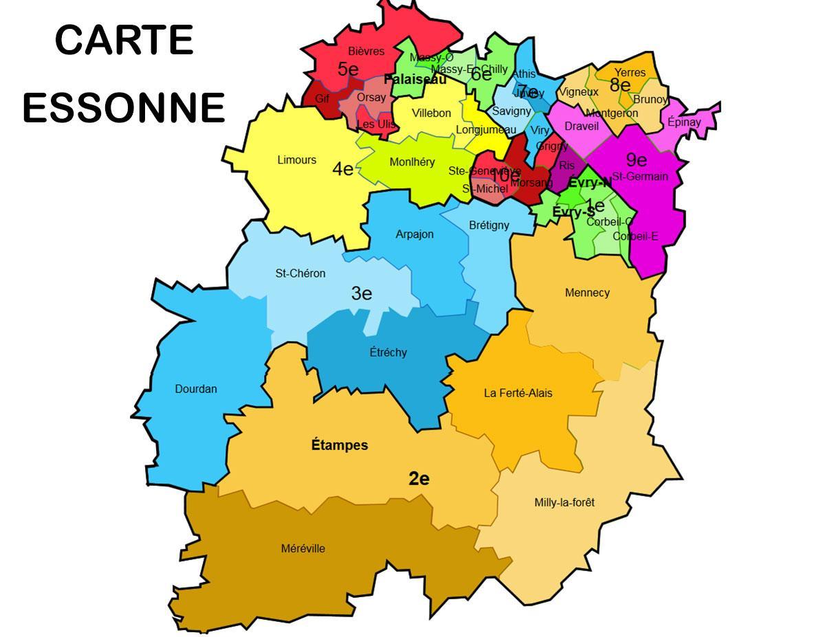 Karte Essonne