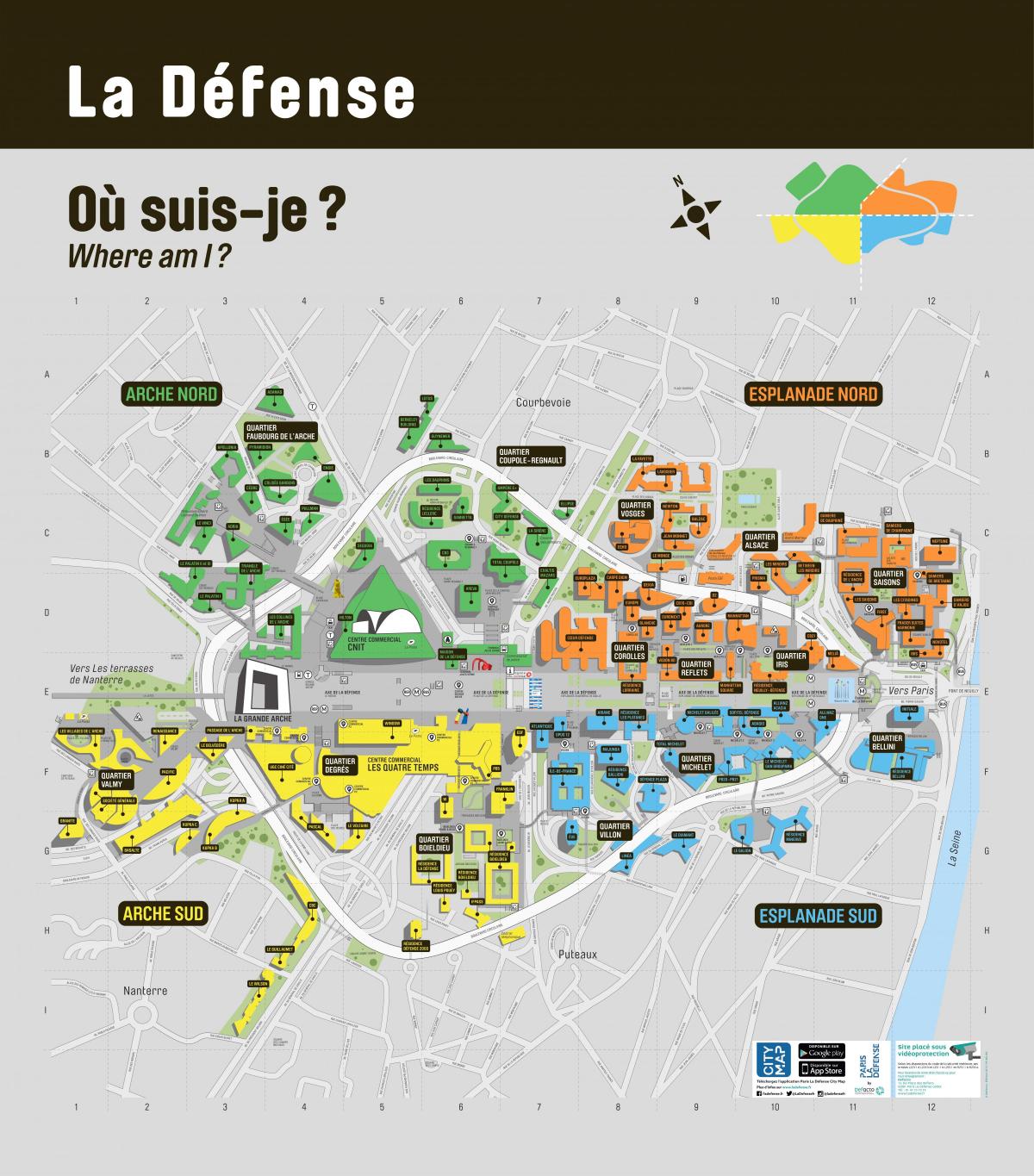 Karte La Défense