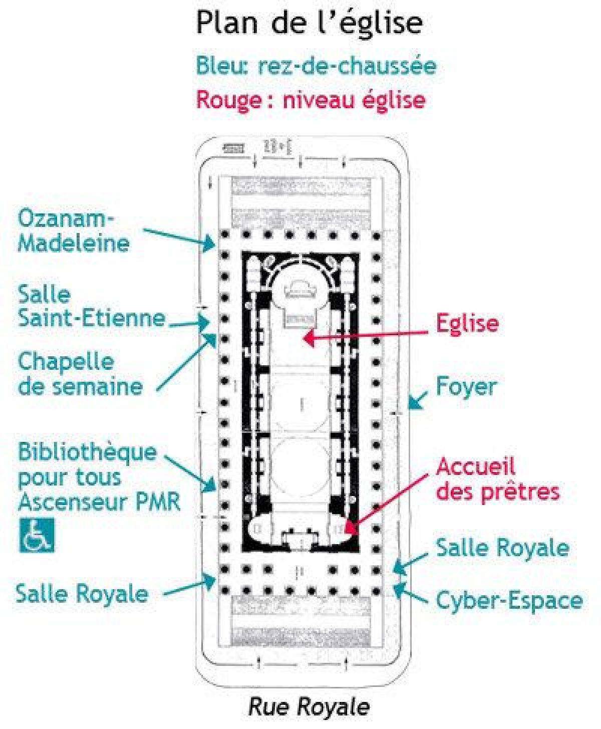 Karte Madeleine Parīzē
