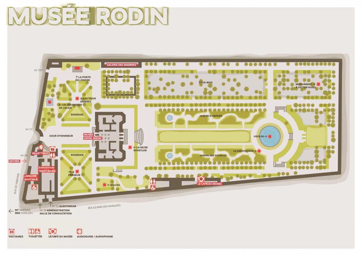 Karte Musée Rodin
