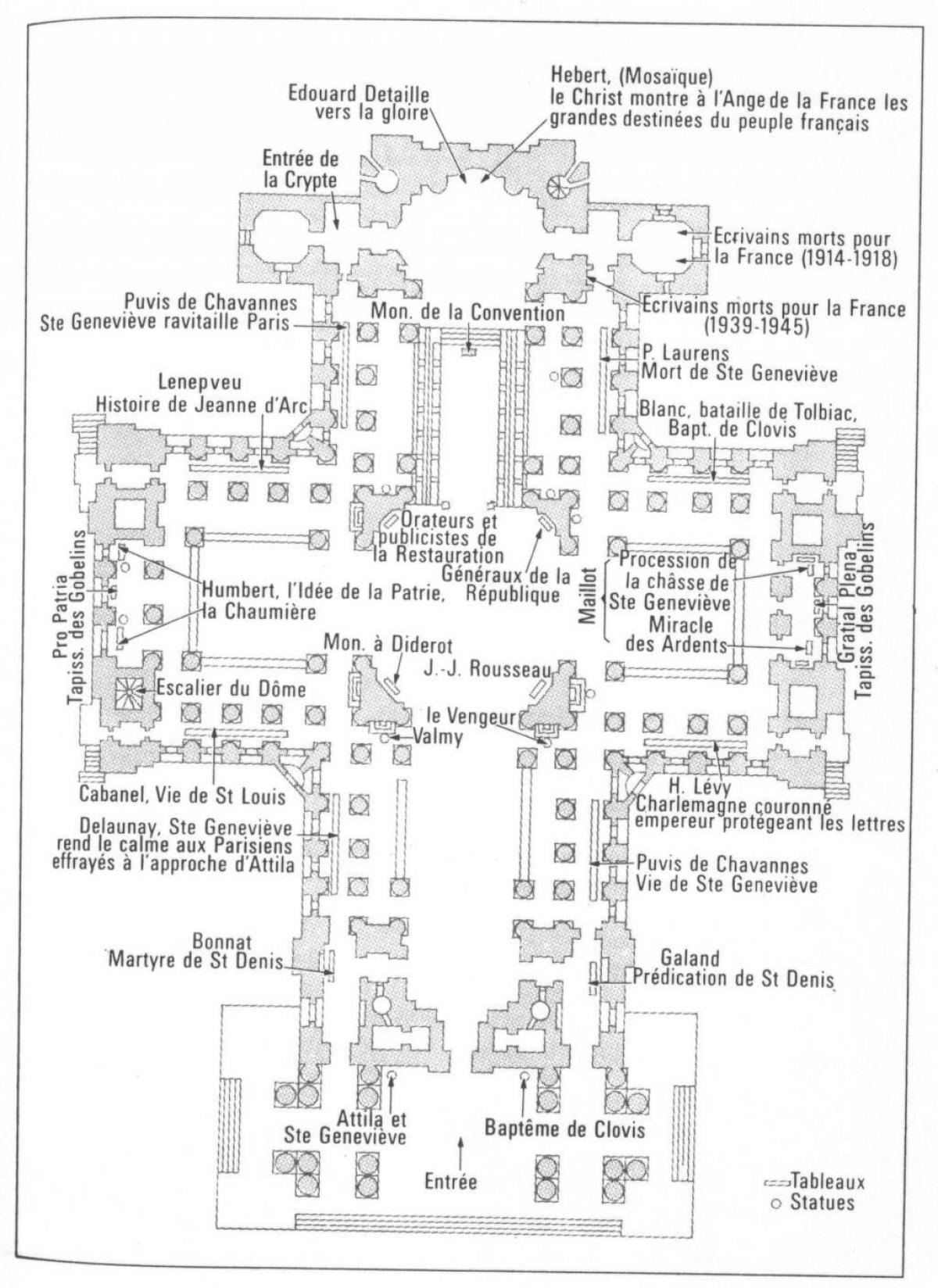 Karte Panthéon Parīzē