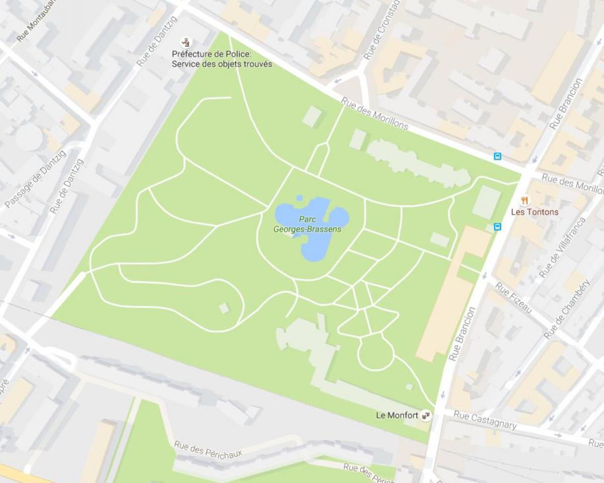 Karte Parc Georges-Brassens
