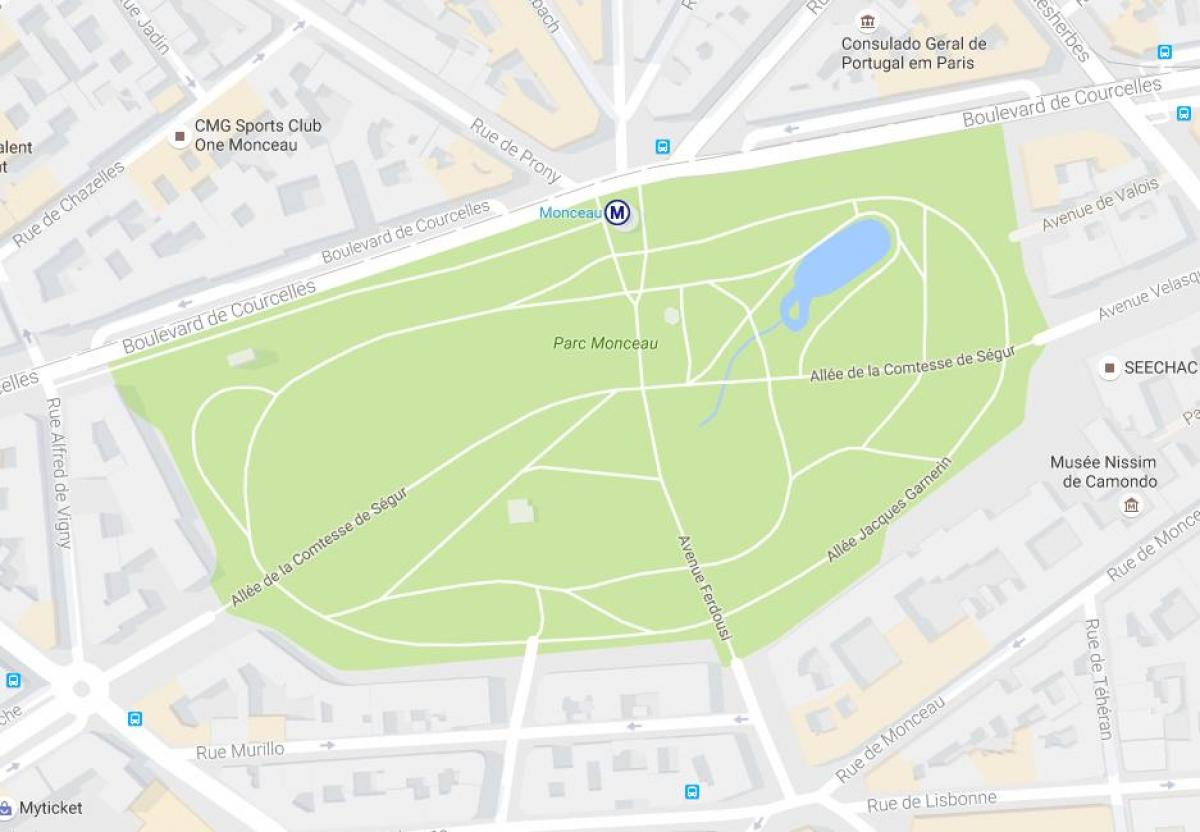 Karte Parc Monceau