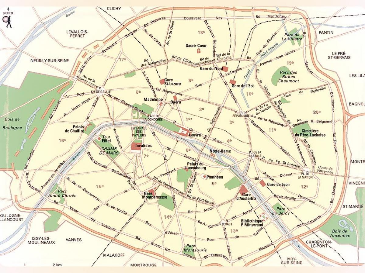 Karte Parīzes Parki