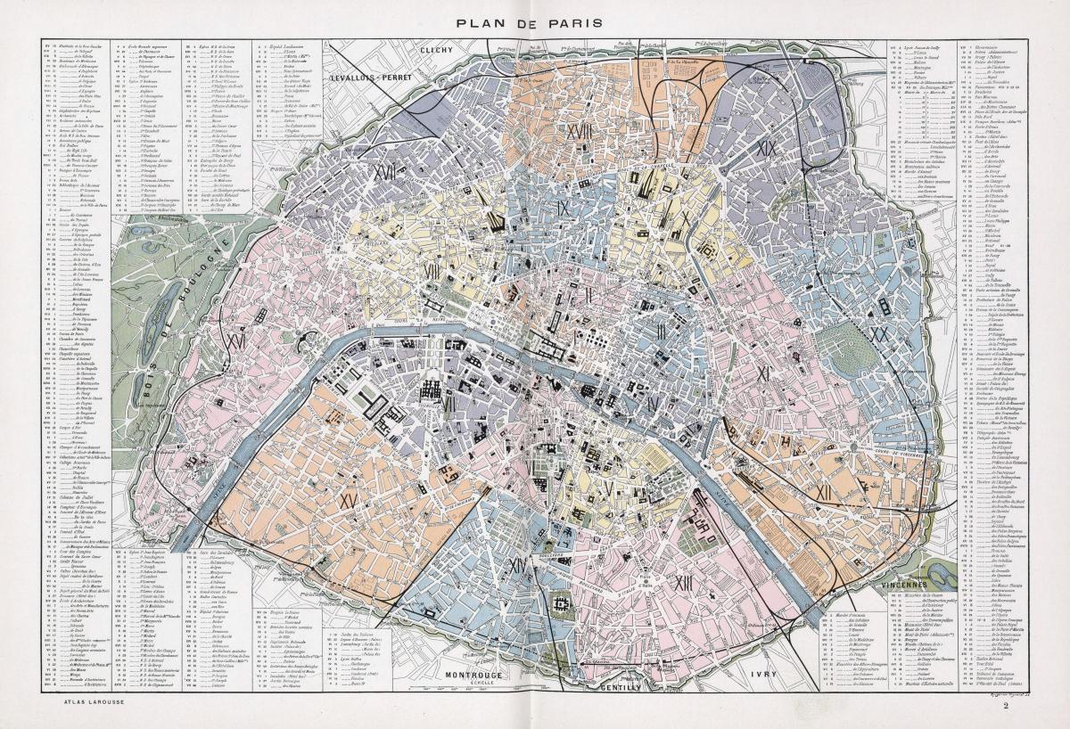 Karte Parīzē 1900