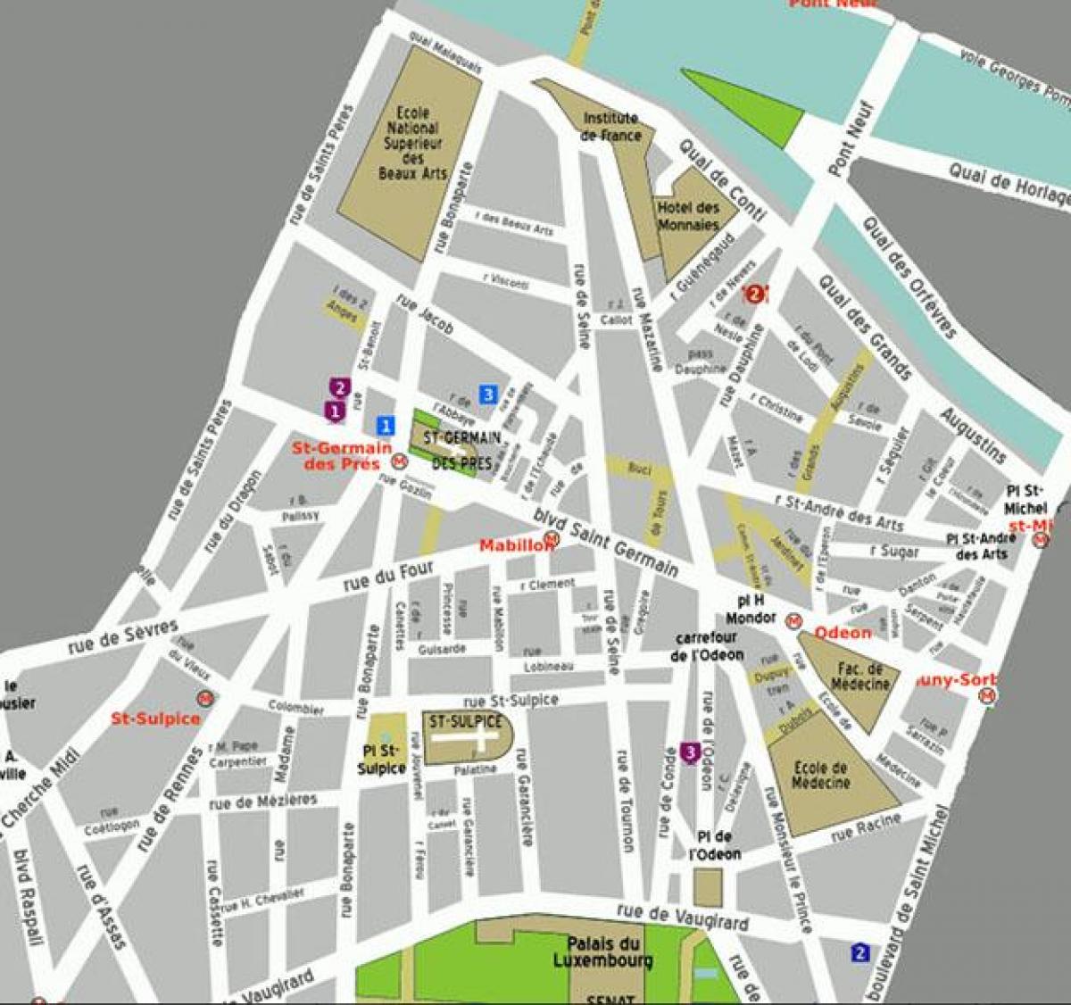 Karte Rajona Saint-Germain-des-padomes pazinojums presei