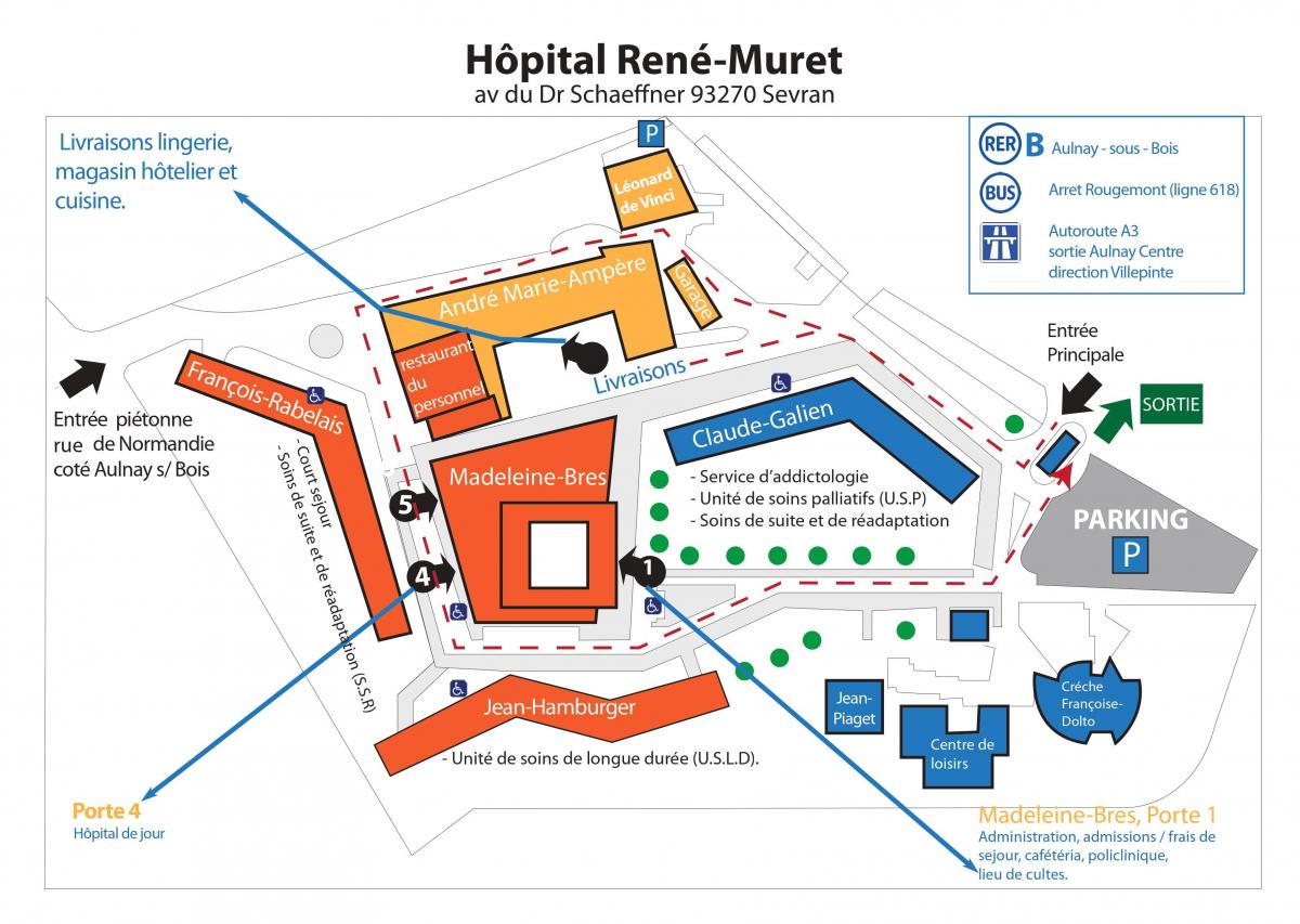 Karte Renē-Muret slimnīcā