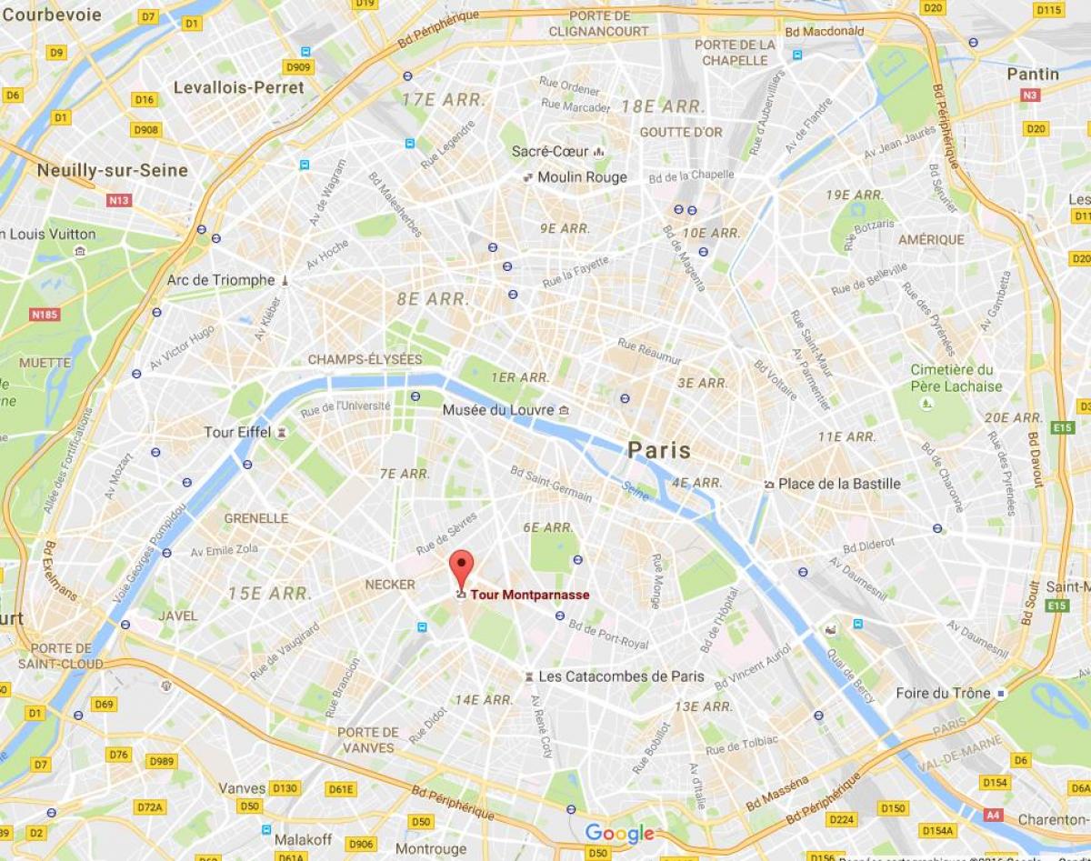 Karte Tour Montparnasse