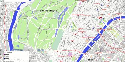 Karte 16th arrondissement (Paris