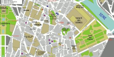 Karte 5th arrondissement (Paris