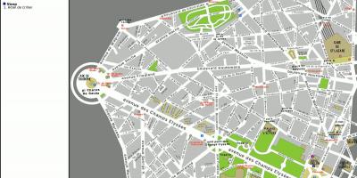 Karte 8 arrondissement (Paris