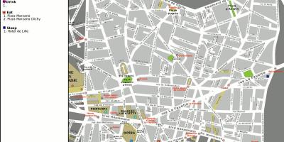 Karte 9th arrondissement (Paris