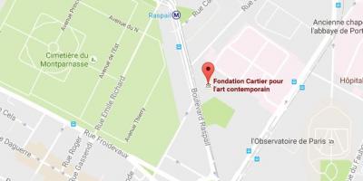 Karte Fondation Cartier