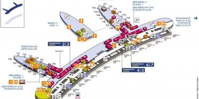 Karte CDG airport terminal 2F