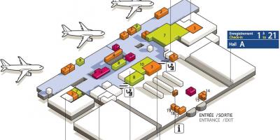 Karte CDG airport terminal 3