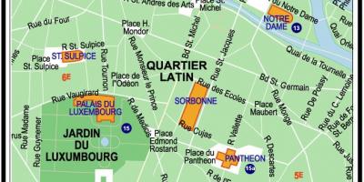 Karte latīņu Kvartāls, Parīzes