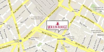 Karte Moulin rouge