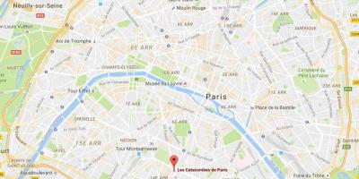 Karte Katakombas, Parīze