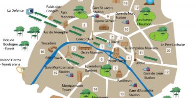 Karte Parīzes muzeji