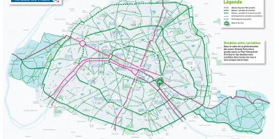 Karte Parīzes velosipēds