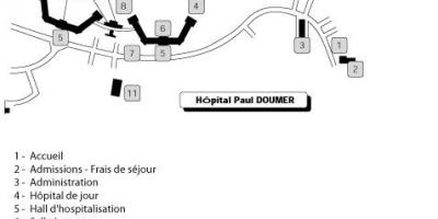 Karte Paul Doumer slimnīcā