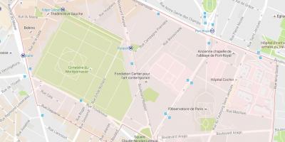 Karte Montparnasse Rajons