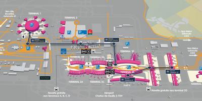 Karte Roissy lidostas