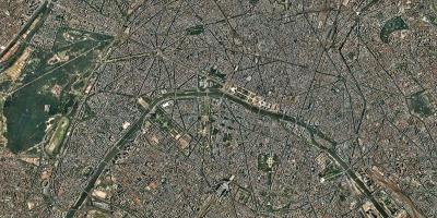 Karte satelītu Parīzē