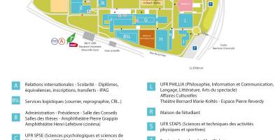 Karte Universitātes Nanterre