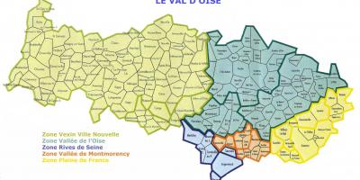 Karte Val-d'Oise