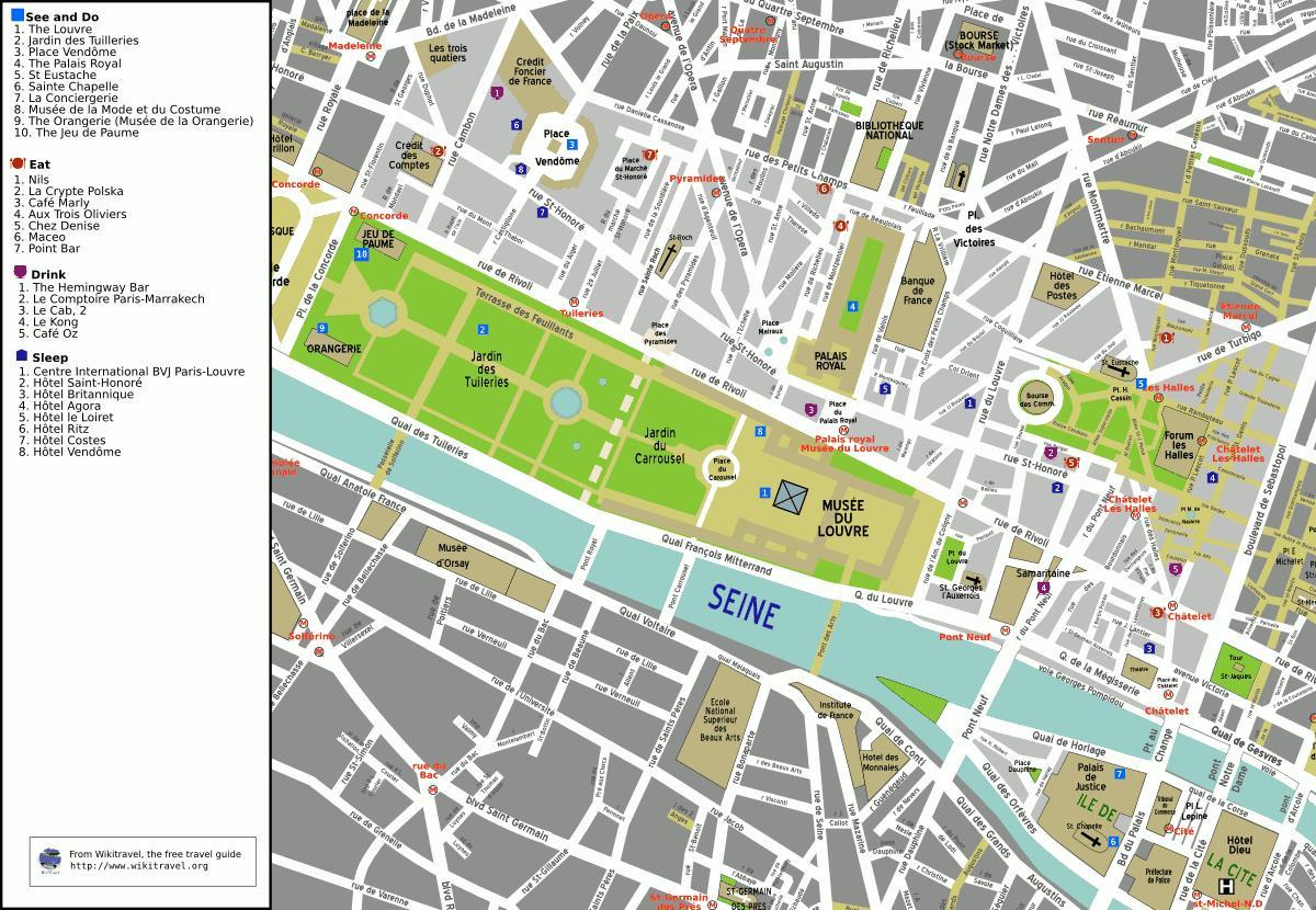 Karte 1st arrondissement (Paris