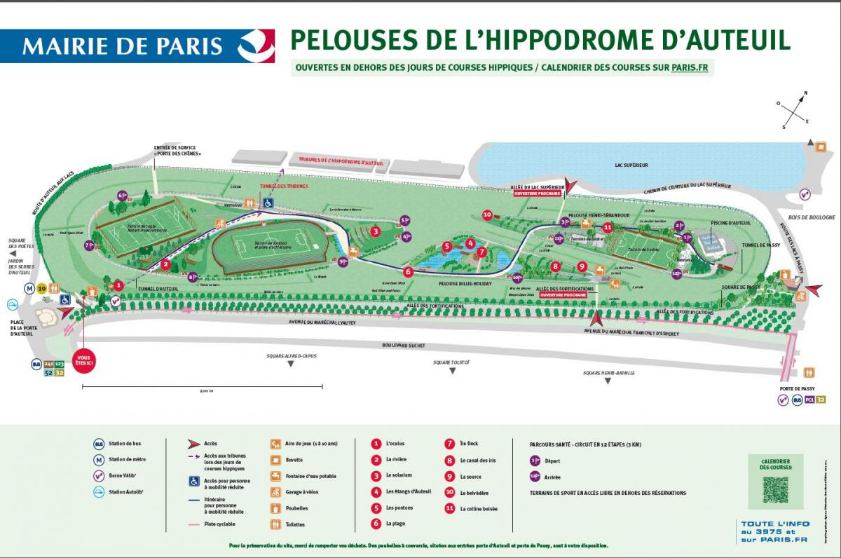 Karte Auteuil Hippodrome